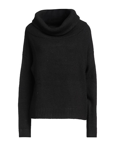 MAR DE MARGARITAS Polo neck Black 60% Acrylic, 14% Polyamide, 10% Polyester, 8% Viscose, 8% Wool
