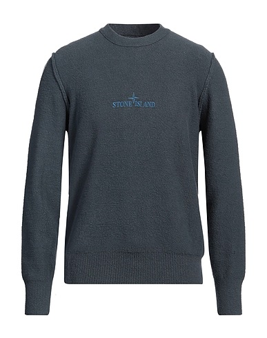 STONE ISLAND Jumper Slate blue 73% Cotton, 25% Polyamide, 2% Elastane