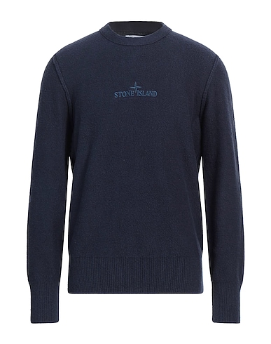 STONE ISLAND Sweater Midnight blue 73% Cotton, 25% Polyamide, 2% Elastane
