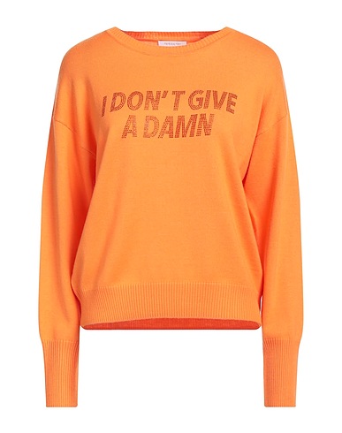 PATRIZIA PEPE Jumper Orange 100% Wool, Glass