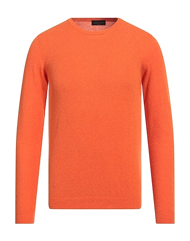ROBERTO COLLINA Jumper Orange 70% Cotton, 30% Polyamide