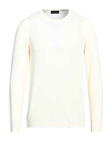 ROBERTO COLLINA Jumper Ivory 70% Cotton, 30% Polyamide