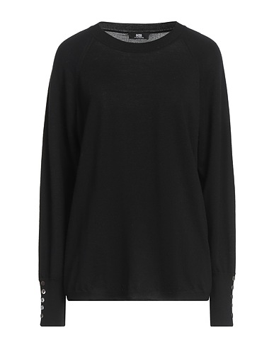 ALPHA STUDIO Jumper Black 100% Merino Wool