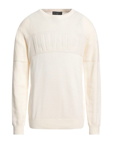 LIU •JO MAN Pullover Elfenbein 100% Baumwolle