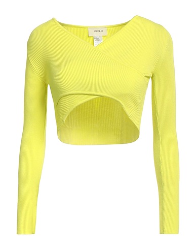 VICOLO Sweater Lime green 70% Viscose, 30% Polyester