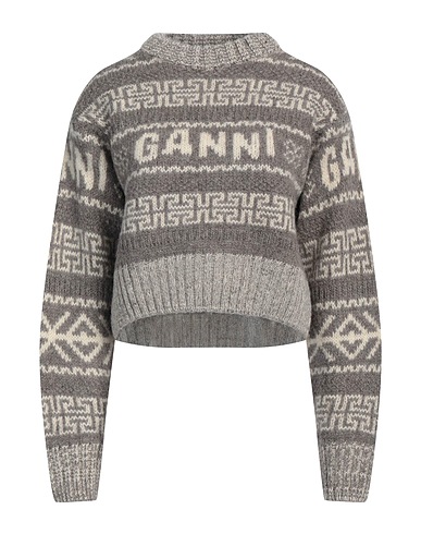 GANNI Jumper Grey 100% Organic wool