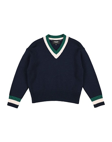 FINGER IN THE NOSE Pullover Blu notte 50% Lana, 50% Acrilico