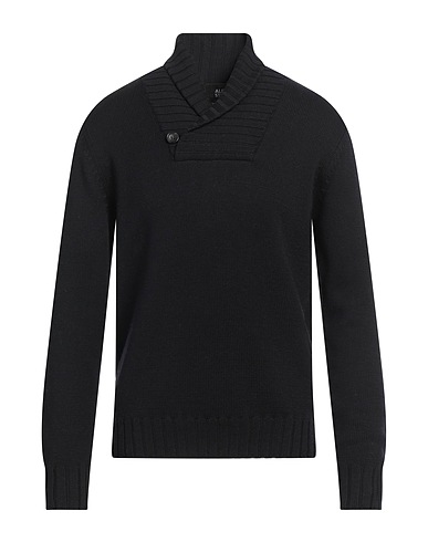 ALPHA STUDIO Pullover Nero 100% Lana Merino