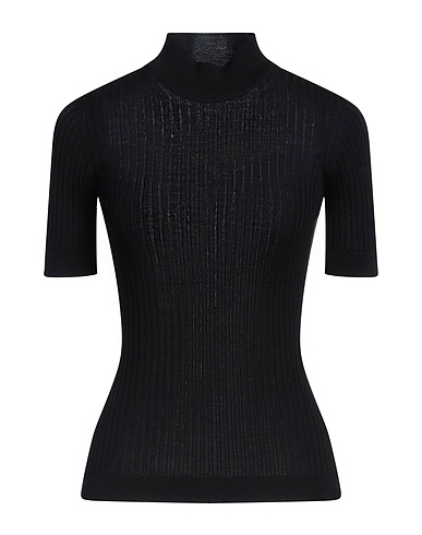 VERSACE Polo neck Black 100% Virgin Wool