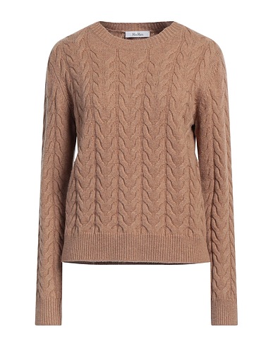 MAX MARA Maglia in Cachemire Cammello 100% Cachemire