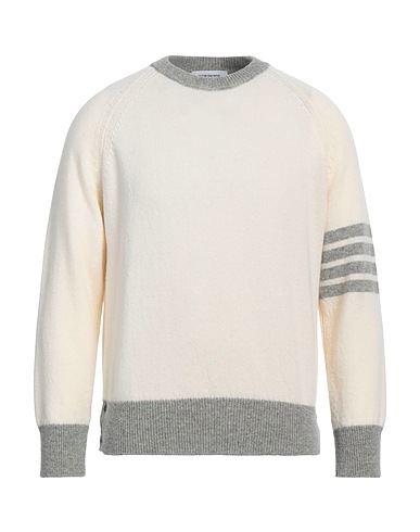 THOM BROWNE Jumper Ivory 100% Wool