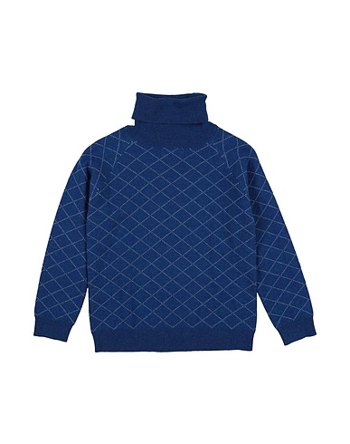 MORLEY Turtleneck Blue 100% Wool