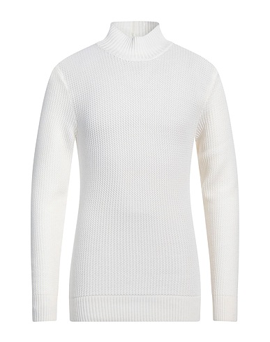 PAOLO PECORA Polo neck White 100% Virgin Wool