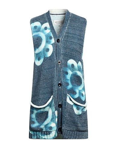 MAISON MARGIELA Pullunder Taubenblau 36% Baumwolle, 26% Lyocell, 26% Hanf, 10% Polyester, 2% Andere Fasern