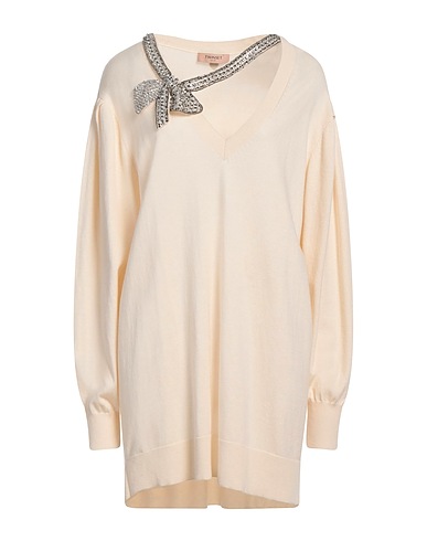 TWINSET Pullover Cremeweiß 55% Polyamid, 20% Polyester, 16% Acryl, 9% Wolle, Baumwolle