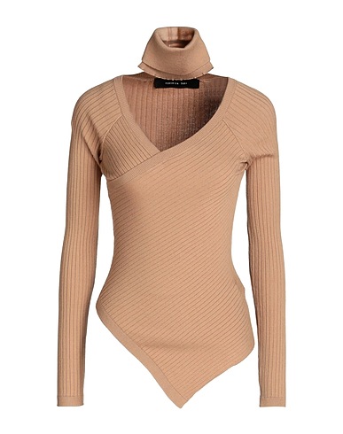 FEDERICA TOSI Jumper Light brown 72% Viscose, 28% Polyester