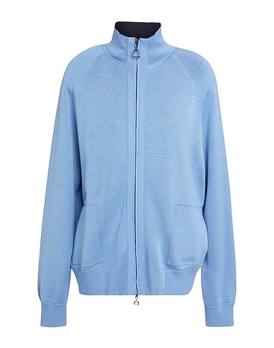 AKRIS Cardigan Pastel blue 65% Virgin Wool, 30% Silk, 5% Elastane