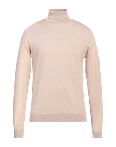 DANIELE FIESOLI Polo neck Cream 100% Merino Wool
