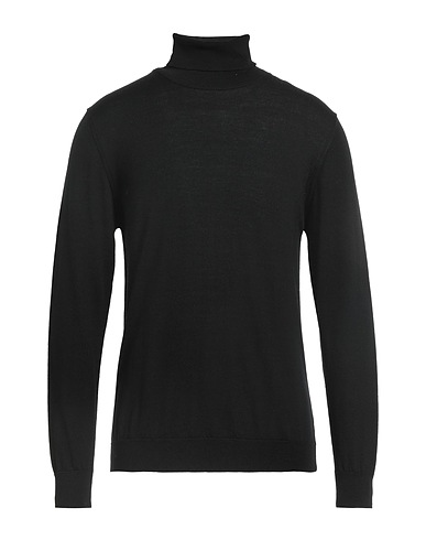 DANIELE FIESOLI Turtleneck Black 100% Merino Wool