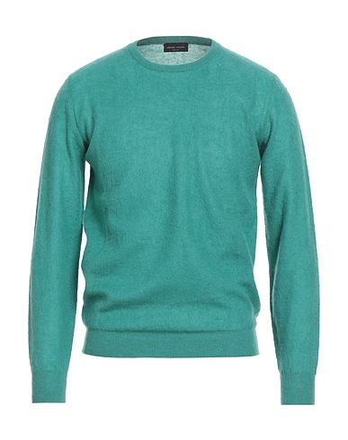 ROBERTO COLLINA Pullover Smaragdgrün 50% Mohairwolle, 36% Nylon, 14% Merinowolle