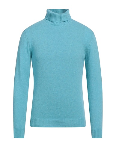 WOOL & CO Polo neck Turquoise 80% Wool, 20% Polyamide