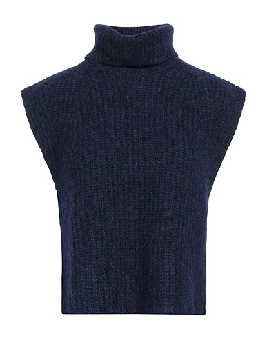 MARANT ÉTOILE Polo neck Navy blue 63% Baby alpaca wool, 32% Polyamide, 5% Elastane