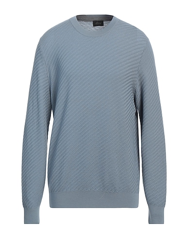 BRIONI Sweater Sky blue 96% Wool, 4% Cashmere