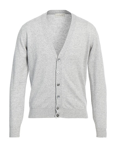 FILIPPO DE LAURENTIIS Cardigan Light grey 90% Super 120s Wool, 10% Cashmere