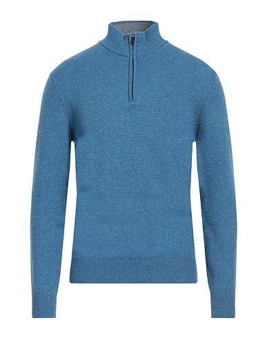 HACKETT Jumper with zip Light blue 100% Wool