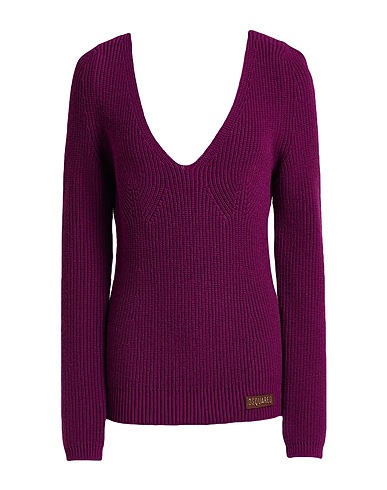 DSQUARED2 Jumper Plum 100% Wool, Calfskin