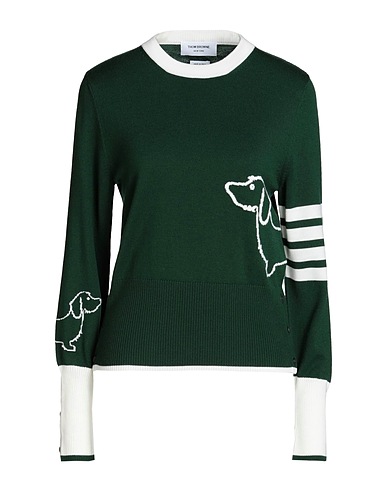 THOM BROWNE Pullover Dunkelgrün 100% Schurwolle