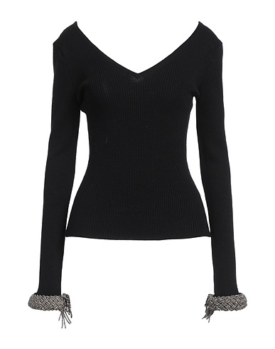 GIUSEPPE DI MORABITO Jumper Black 97% Merino Wool, 3% Lycra®