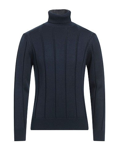 OUT/FIT Polo neck Midnight blue 50% Merino Wool, 50% Acrylic