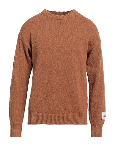 LONGO Pullover Kamel 100% Baumwolle