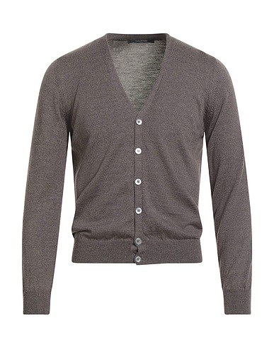 TAGLIATORE Cardigan Khaki 100% Virgin Wool