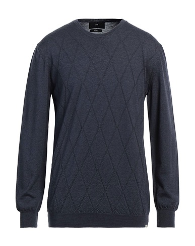 LIU •JO MAN Πουλόβερ Ναυτικό μπλε 100% Παρθένο μαλλί