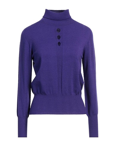 D.EXTERIOR Turtleneck Purple 88% Wool, 12% Polyester