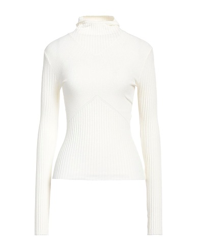 ANDREĀDAMO Turtleneck White 80% Viscose, 10% Polyester, 9% Polyamide, 1% Elastane