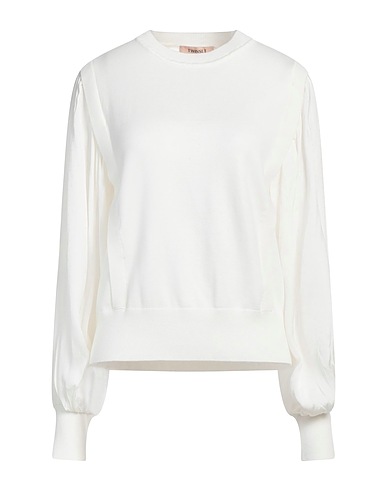 TWINSET Sweater White 70% Viscose, 27% Polyester, 3% Elastane