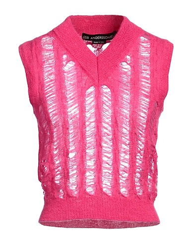 ANDERSSON BELL Sleeveless sweater Fuchsia 50% Nylon, 30% Mohair wool, 20% Wool