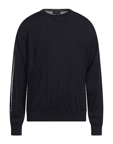 EMPORIO ARMANI Jumper Midnight blue 100% Virgin Wool
