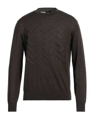 EMPORIO ARMANI Pullover Verde scuro 100% Lana Vergine