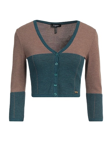 BYBLOS Cardigan Khaki 90% Viscose, 10% Polyamide