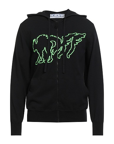 OFF-WHITE™ Cardigan Black 90% Cotton, 10% Polyester