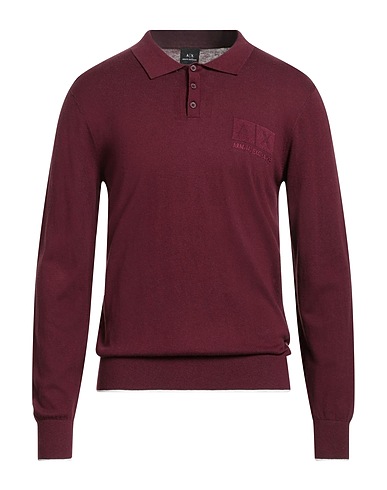 ARMANI EXCHANGE Pullover Bordeaux 53% Cotone, 42% Viscosa, 5% Seta, Poliammide, Elastan