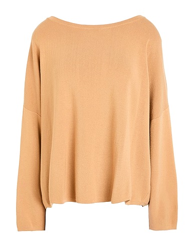 VICOLO Jumper Camel 68% Viscose, 29% Acrylic, 3% Elastane