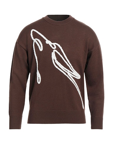 LIU •JO MAN Jumper Brown 100% Wool