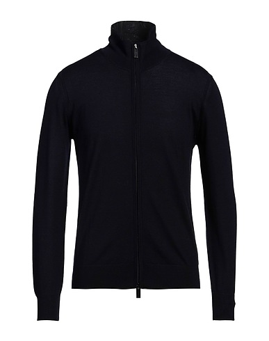 PAOLO PECORA Cardigan Blu notte 100% Lana Vergine