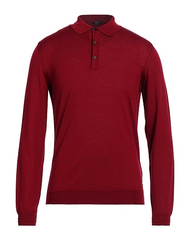 BOSS HUGO BOSS Jumper Brick red 70% Virgin Wool, 30% Silk
