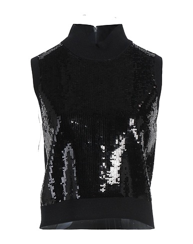 MICHAEL MICHAEL KORS Polo neck Black 83% Merino Wool, 15% Nylon, 2% Elastane